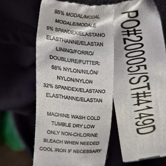 Lysse Size Small Black BodyCon Dress Ruched Sides and Sleeves Scoop Neck EUC - Picture 11 of 13